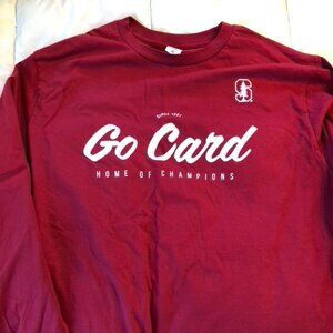 Stanford Home of Champions "Go Card" Long Sleeve Tee